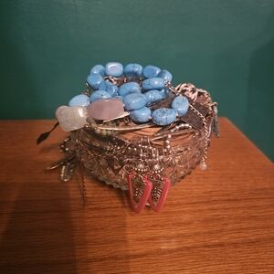 Lia Sophia Turquoise and Silver Bracelet